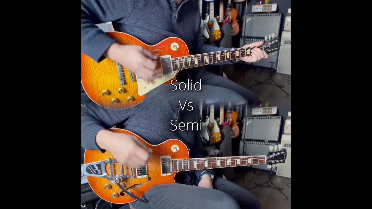 Gibson Les Paul: цельный и полуакустический корпус