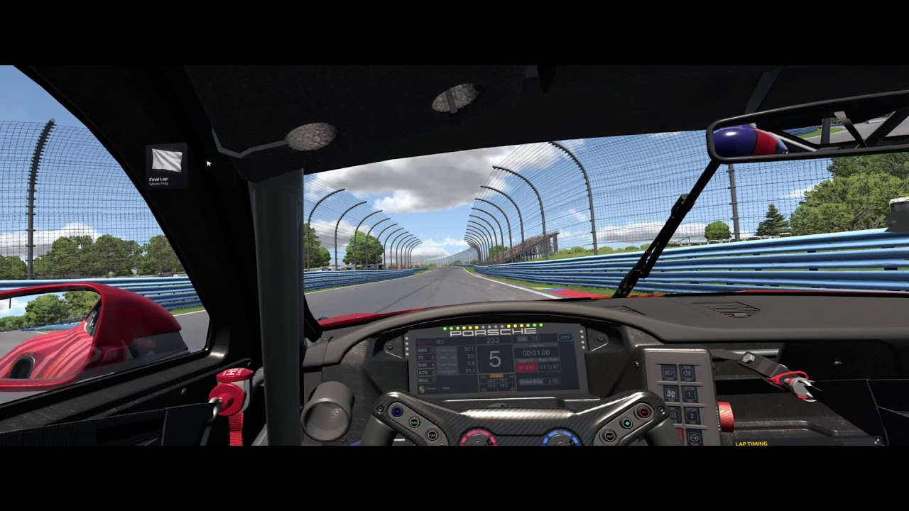 Porsche Cup - iRacing VR - Watkins Glen - Onboard - Practice - Qualy - Race