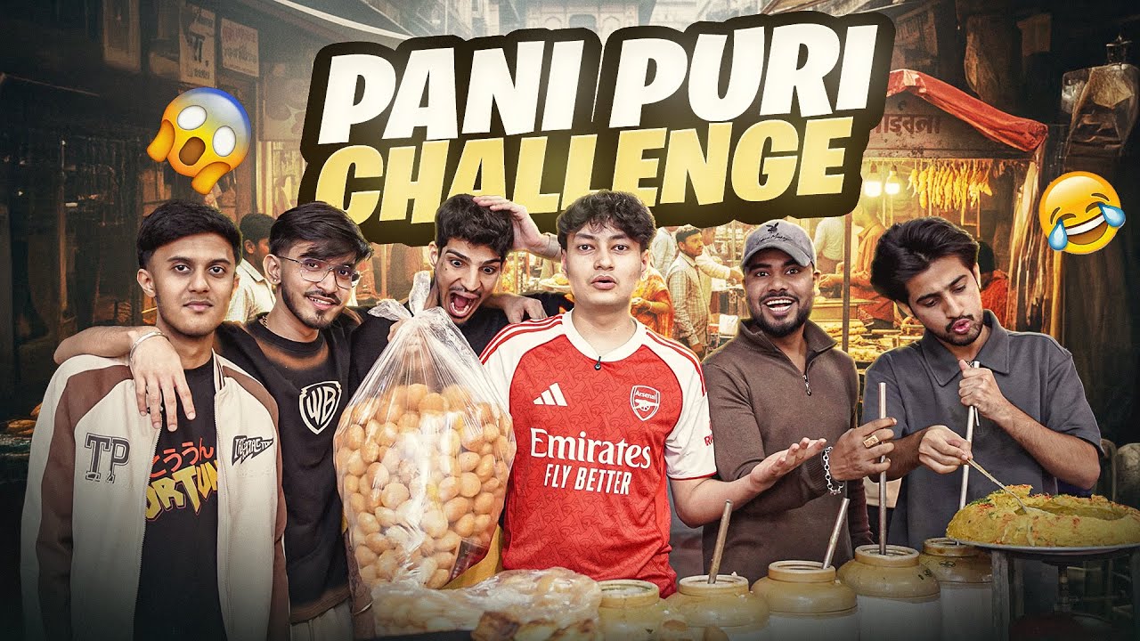 PANI PURI CHALLENGE😋💸ft.@GodLikeEsportss | 