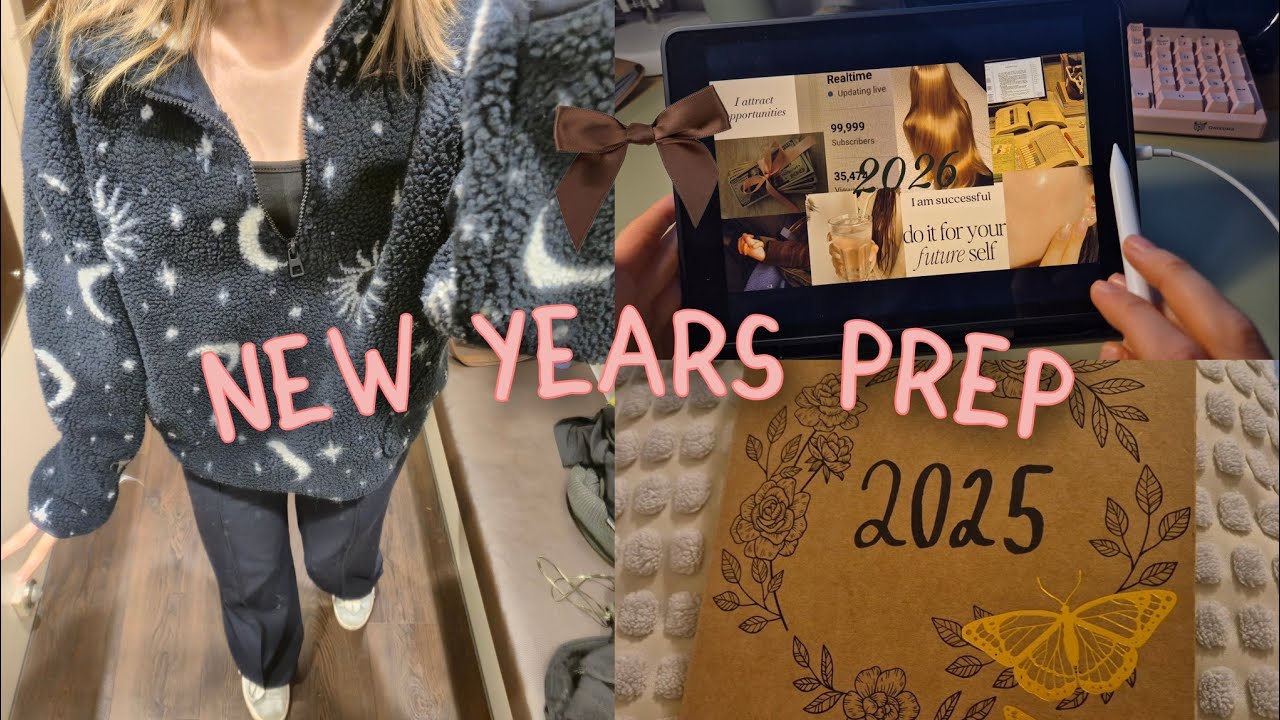 new years prep together! ⭐️ | visionboard, journaling... 📖🖋