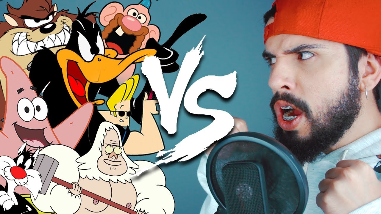 BATALHA DE RAP CONTRA 10 DESENHOS ANIMADOS