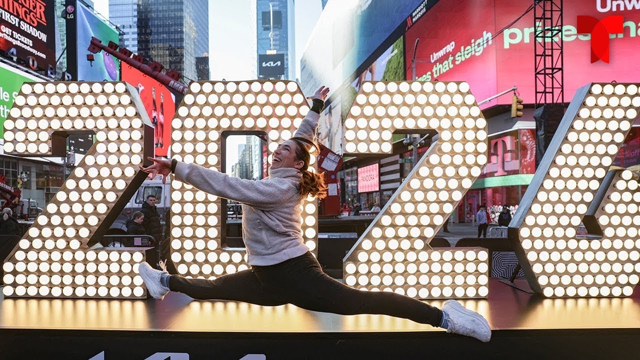 Así luce Times Square en Nueva York en el último domingo de 2025