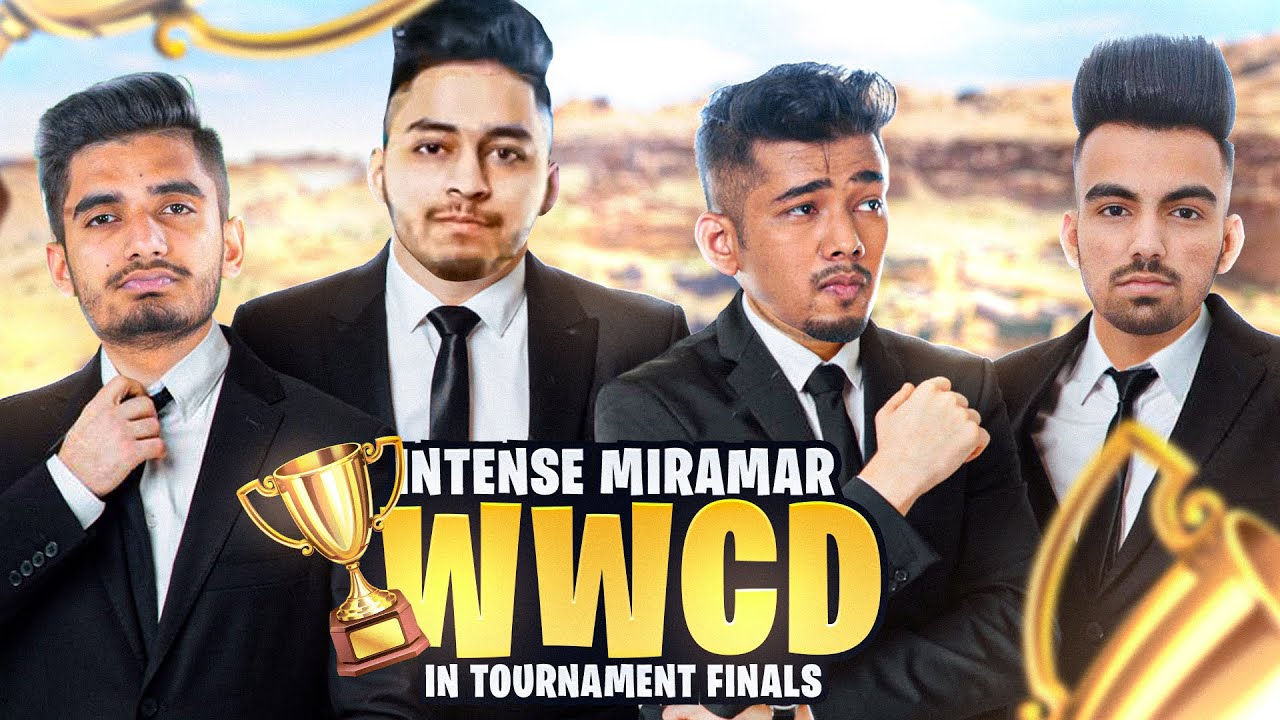 WHY MIRAMAR MATCHES ARE ALWAYS SO INTENSE? | Tournament Finals WWCD Highlight