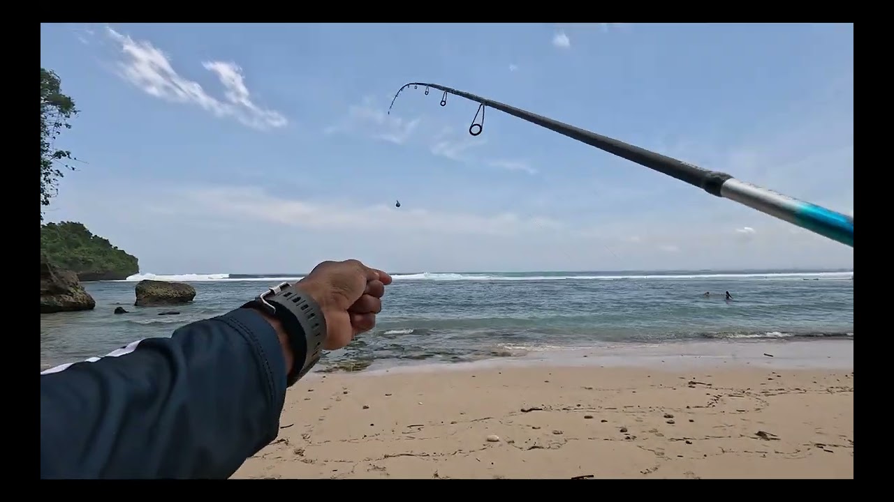 99% Strike‼️mancing dengan rangkaian carolina rig dan umpan softlure #fishing #mancing #carolinarig 