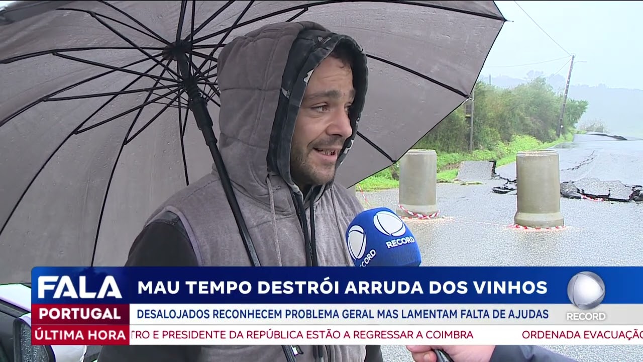 Mau tempo destrói Arruda dos Vinhos