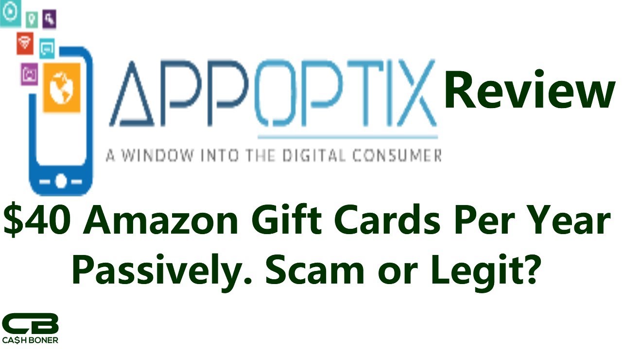 AppOptix Review. $40 Amazon Gift Cards Per Year Passively. Legit or Scam? Can you Stack Apps?