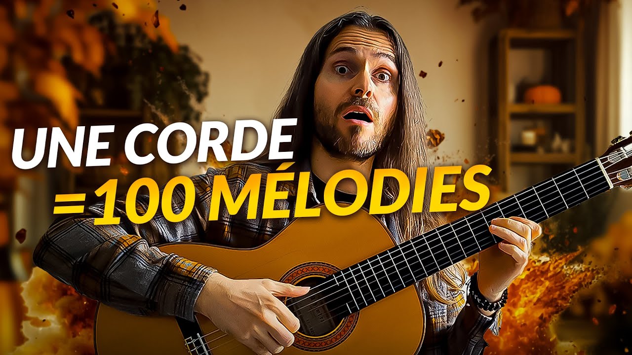 Voilà comment jouer des mélodies FACILES à l'INFINI sur UNE SEULE corde