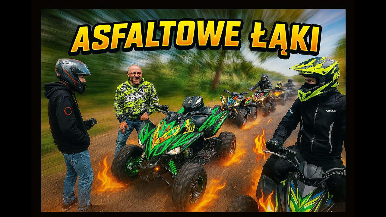 Asfaltowe Łąki ☝ 💥🔥😉 Mamy Gości i Mega szybki wypad - Głogów ☝😁😉 #atv #quad #atvriders