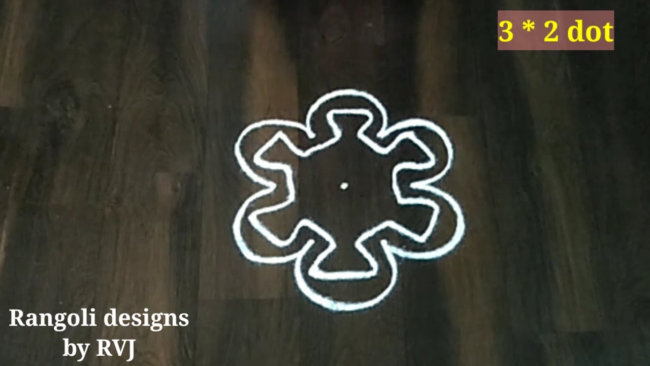 Simple pooja room rangoli | easy muggulu | Friday kolam | swasthik kolam | Rangoli designs by RVJ