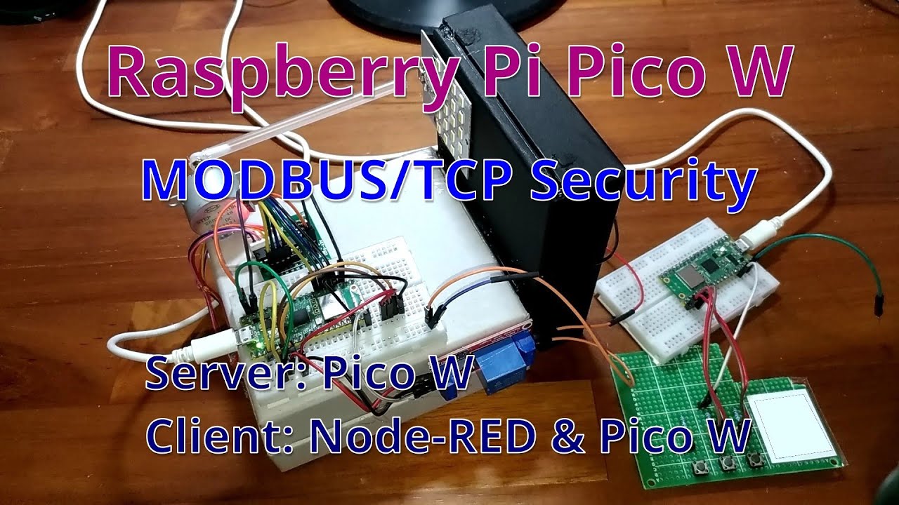 [Raspberry Pi Pico W] MODBUS Ep 4. MODBUS/TCP Security || LWIP || Mbed TLS || Node-RED