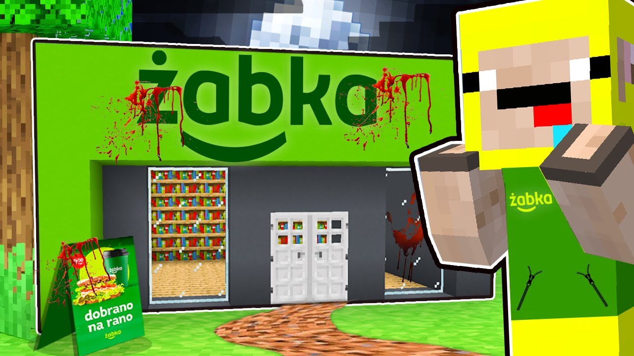 NIGDY NIE IDŹ do ŻABKI W NOCY w MINECRAFT... 💀