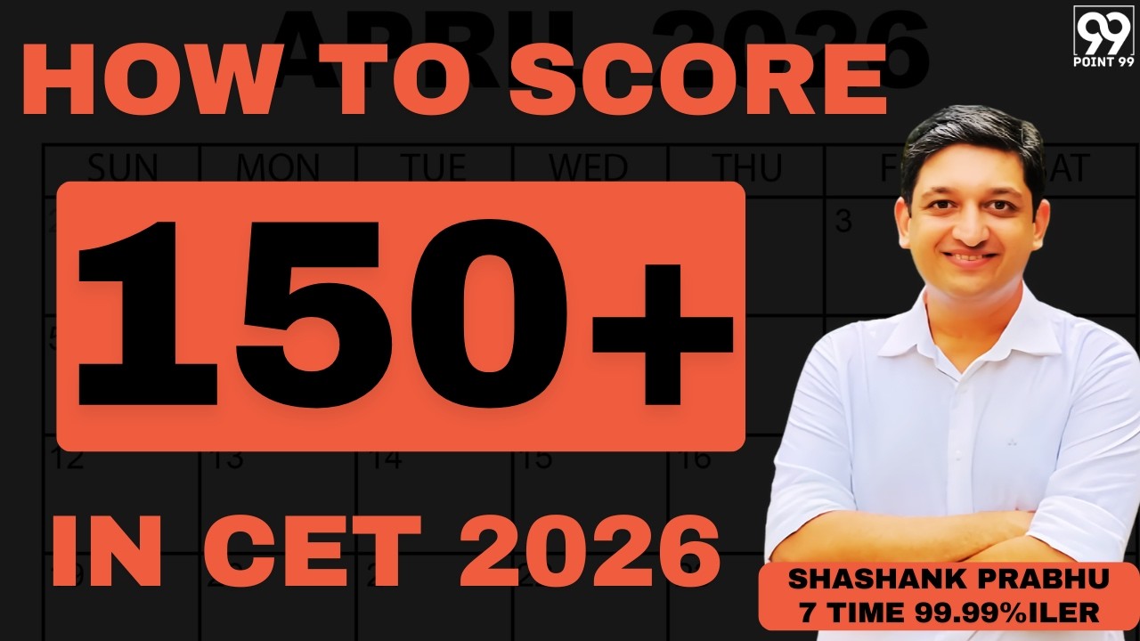 Score 150+ in CET 2026 | Shashank Prabhu | 7 time 99.99%iler