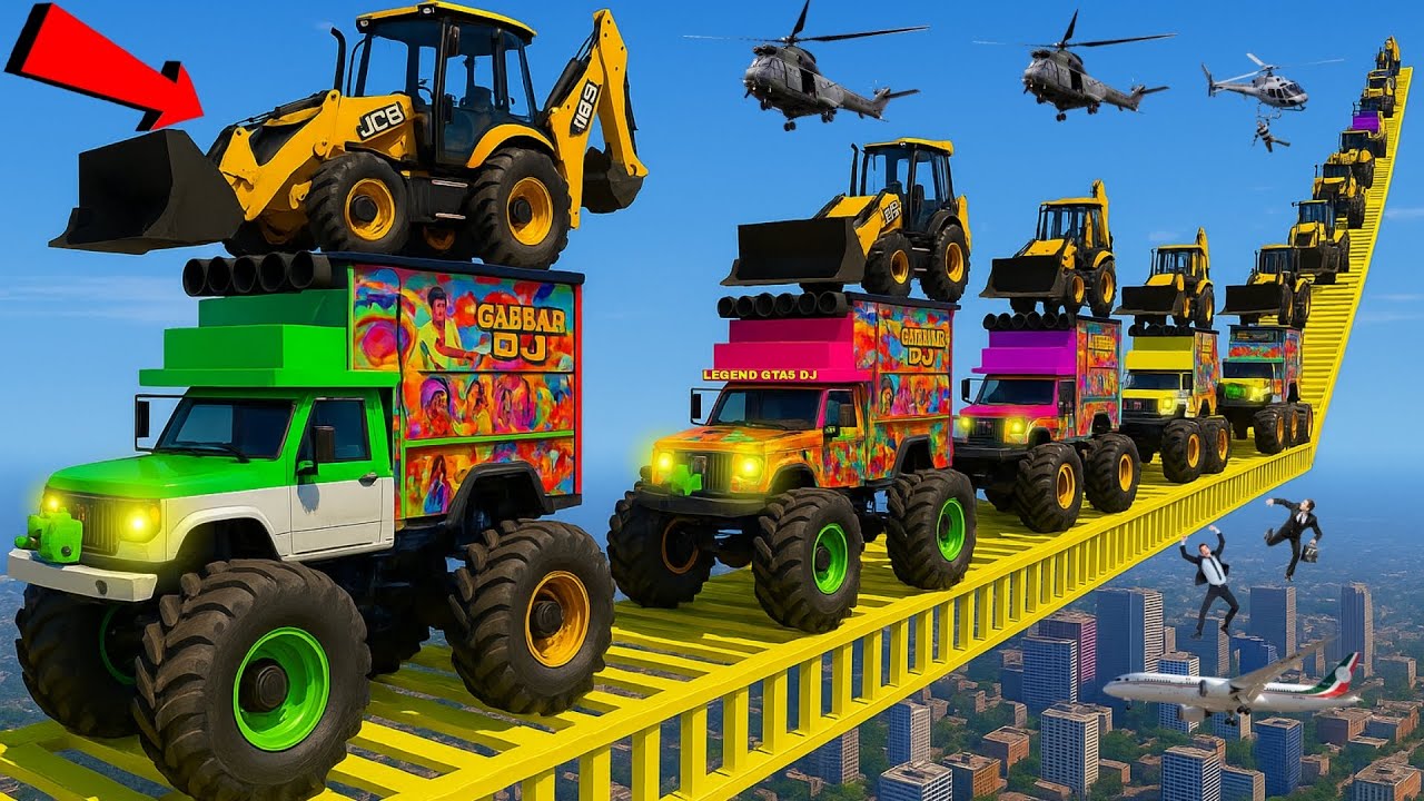 GTA 5 ! World's Highest 😨😯! दुनिया का सबसे ऊंचा IMPOSSIBLE  SUPER MEGA RAMP CHALLENGE 😱😳😲 ! GTA 5?