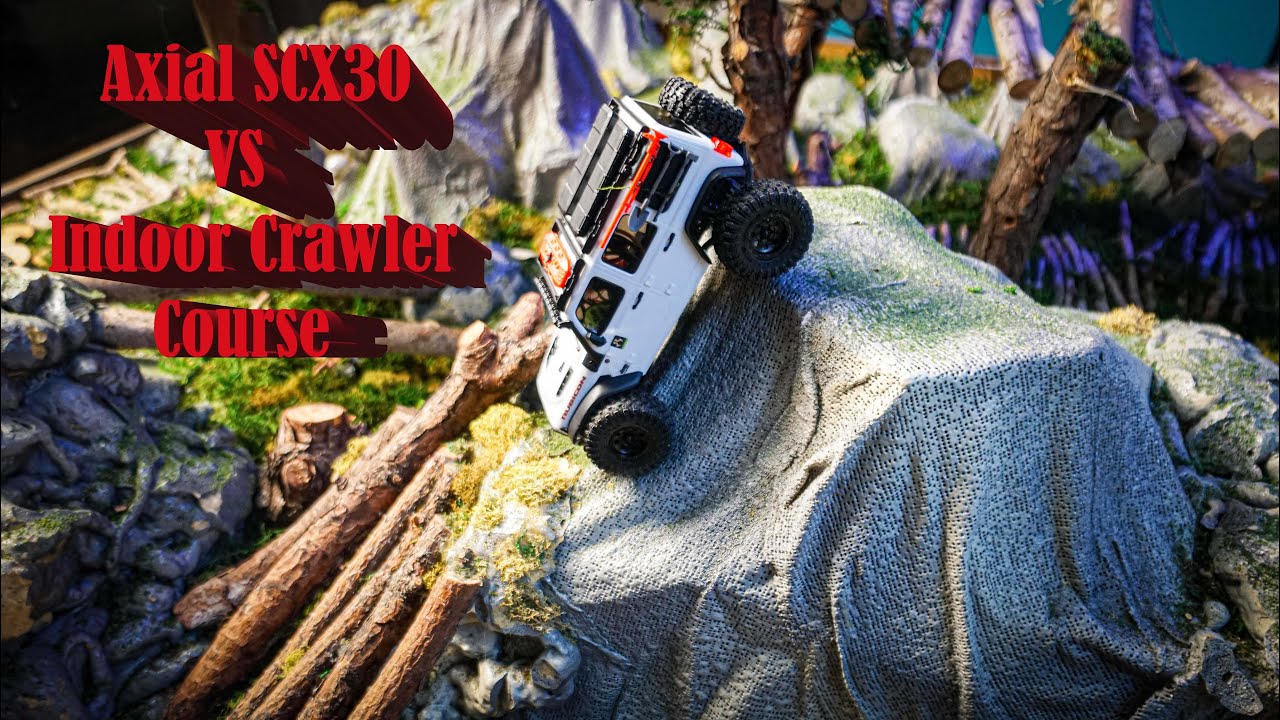 Micro Axial SCX30 Takes on the Ultimate Indoor Crawler Course!