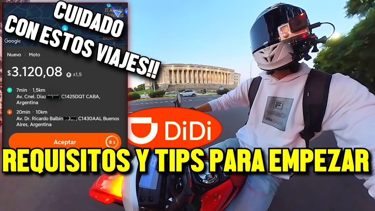 HACE TU PRIMER VIAJE EN DIDI MOTO - TUTORIAL ARGENTINA 2025💸🏍😎