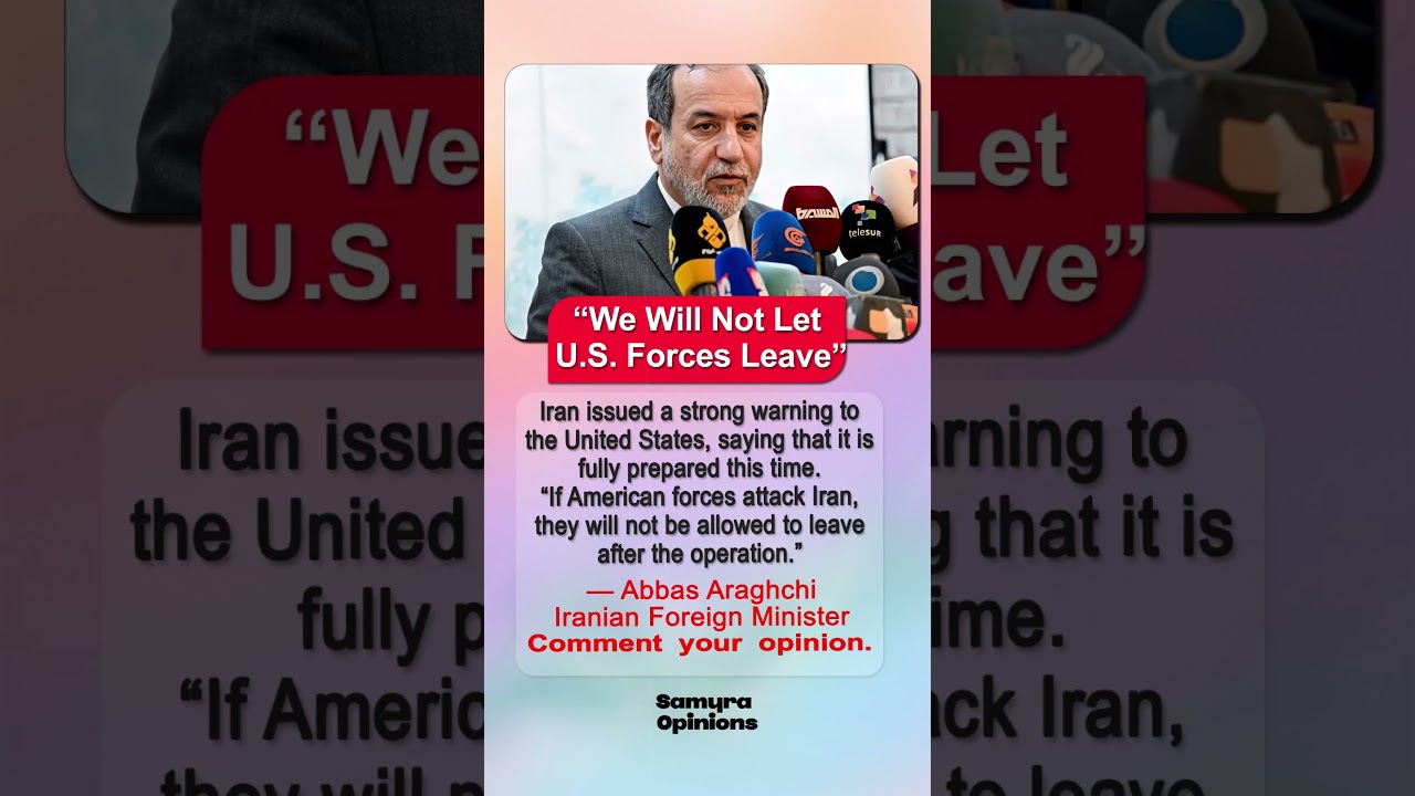 Iran's Toughest Warning Yet Goes Viral #geopolitics #trendingnow