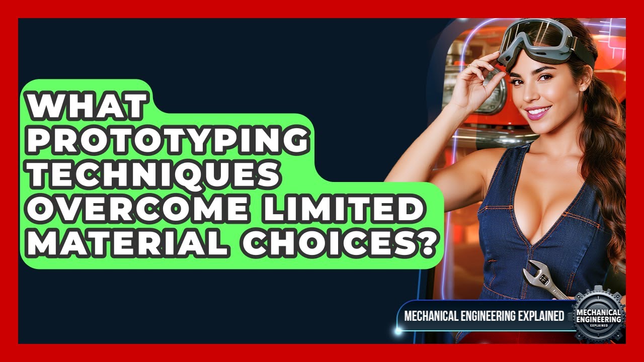 What Prototyping Techniques Overcome Limited Material Choices? - Mechanical Engineering Explained