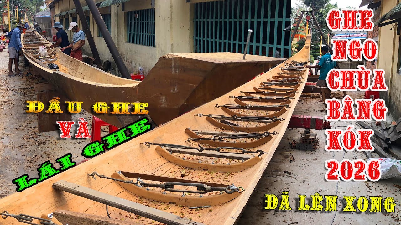 GHE NGO ĐỘC MỘC CHÙA BÂNG KÓK ĐÃ LÊN XONG ĐẦU VÀ LÁI GHE NHÌN TUYỆT CÀ LÀ.... VỜI