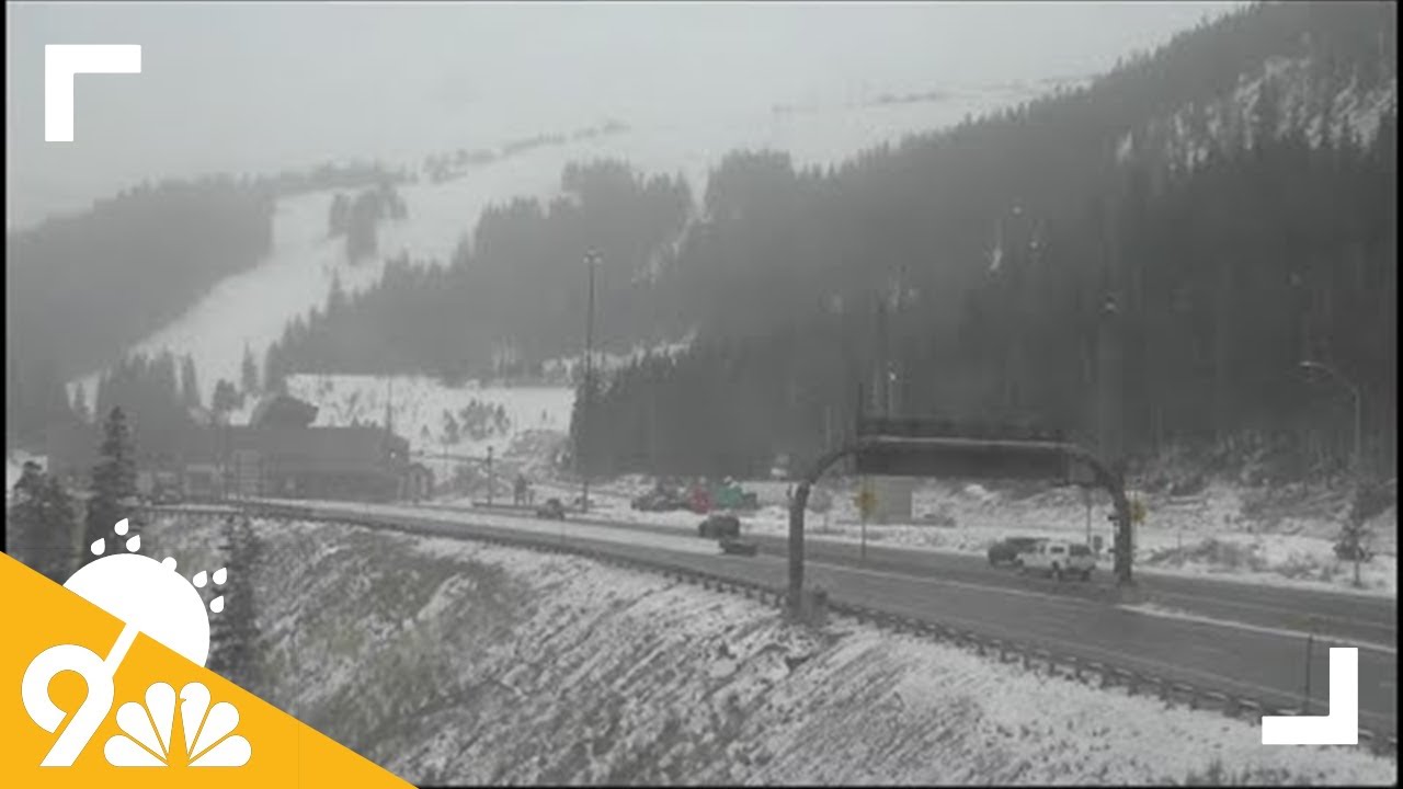 Snow falls in Colorado's mountains