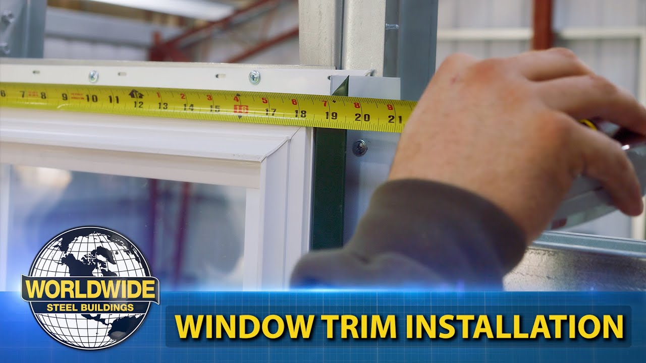 Steel Building Window Trim Install - How To DIY Steel Building