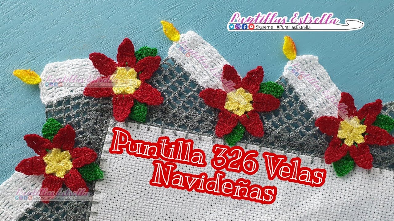 Puntilla Velas navideñas no. 326 - Puntillas Estrella 