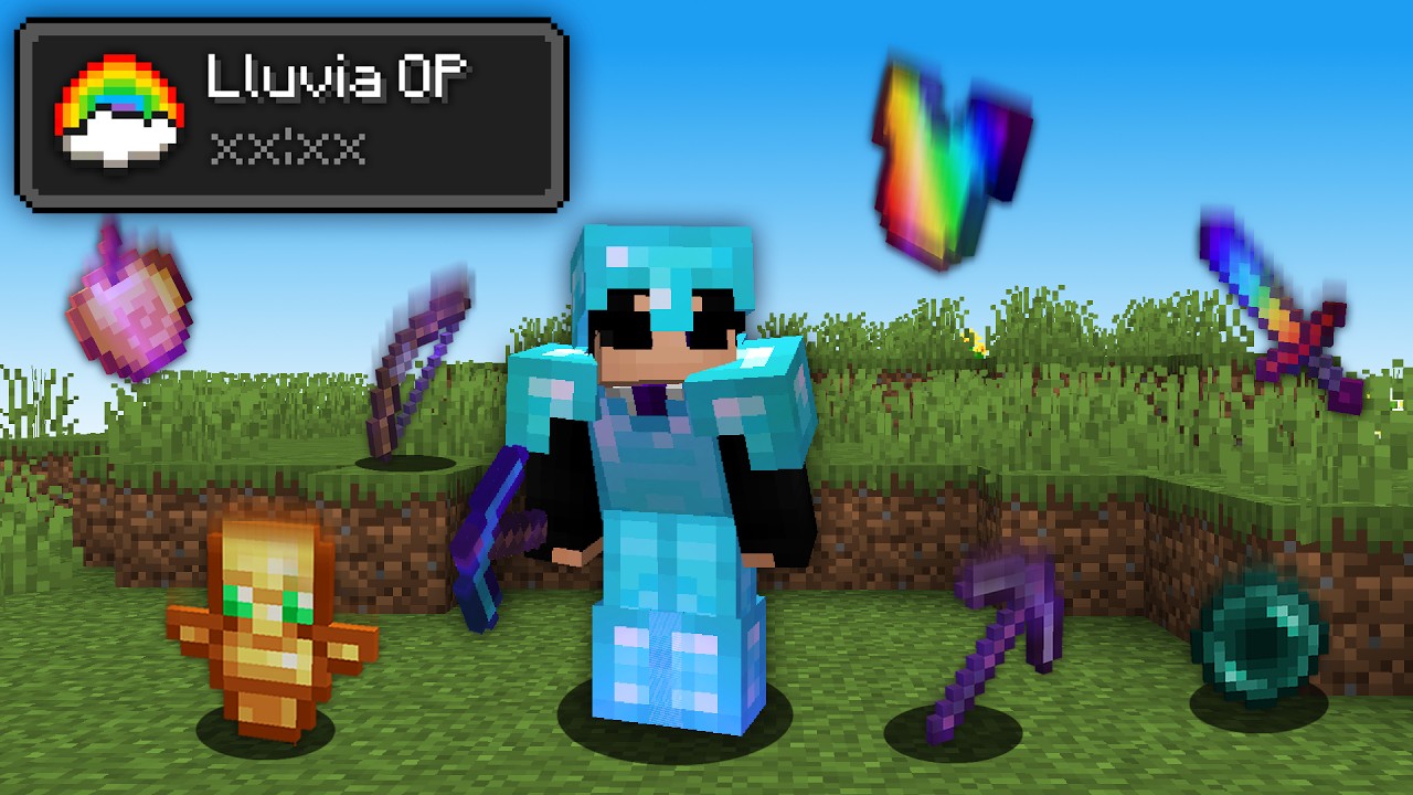 Minecraft PERO CAEN ITEMS RANDOM del CIELO...