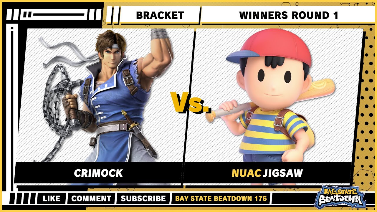 Bay State Beatdown 176 - Crimock (Рихтер) против Jigsaw (Несс) - SSBU Singles