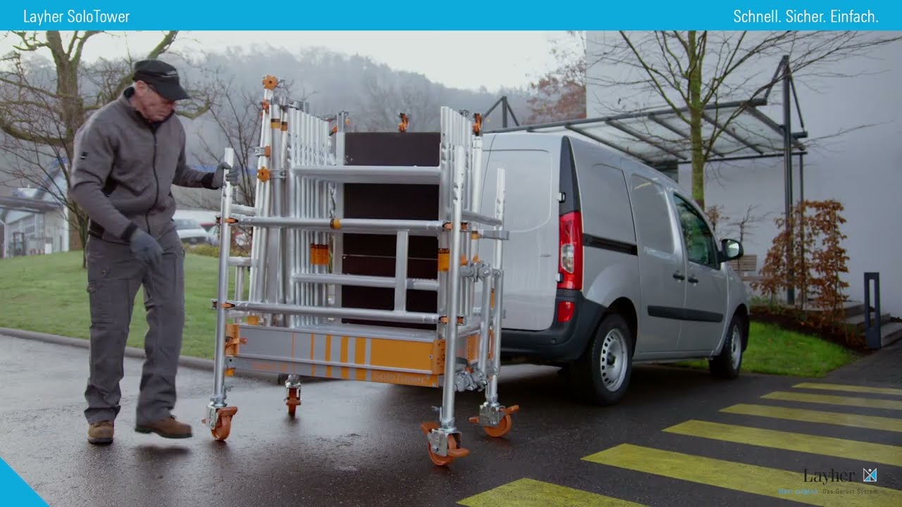 Layher SoloTower vorgestellt - kompaktes Fahrger&uuml;st