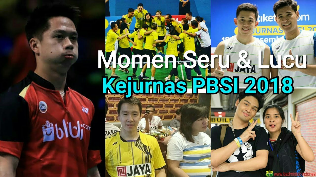 Beberapa Momen Seru & Lucu Kevin Marcus dkk Kejurnas PBSI 2018