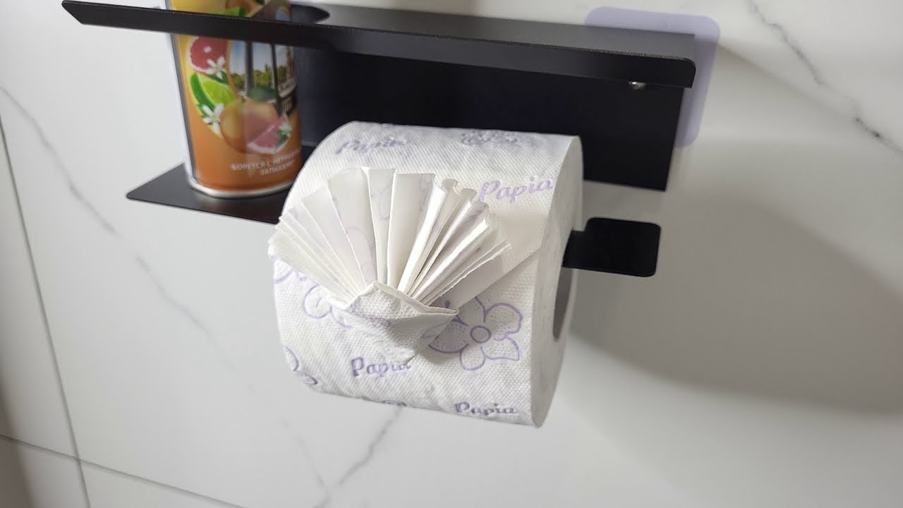 Толчковое оригами. Орнамент на туалетном папирусе / Toilet origami. Ornament on toilet papyrus