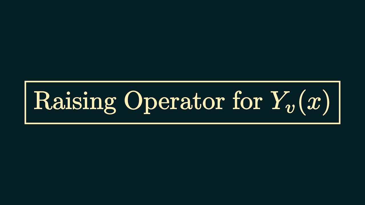 Raising Operator for Yᵥ(x)