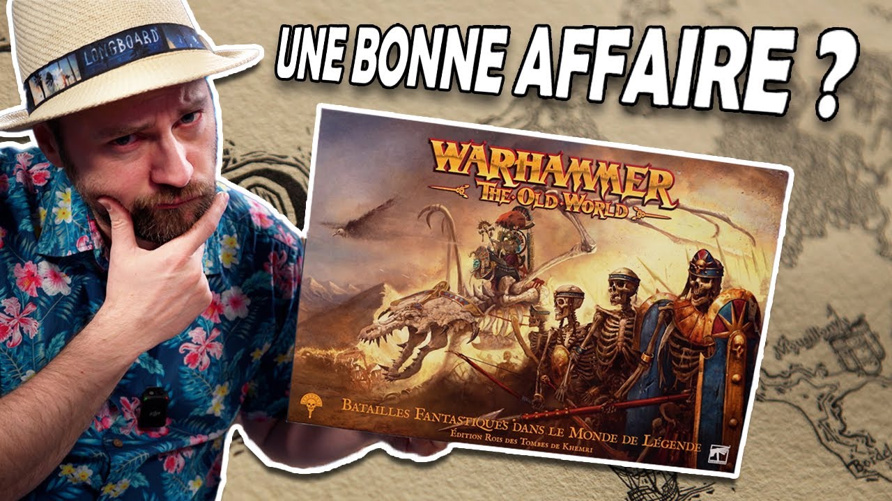 UNBOXING THE OLD WORLD Boite Rois des tombes de Khemri de Games Workshop
