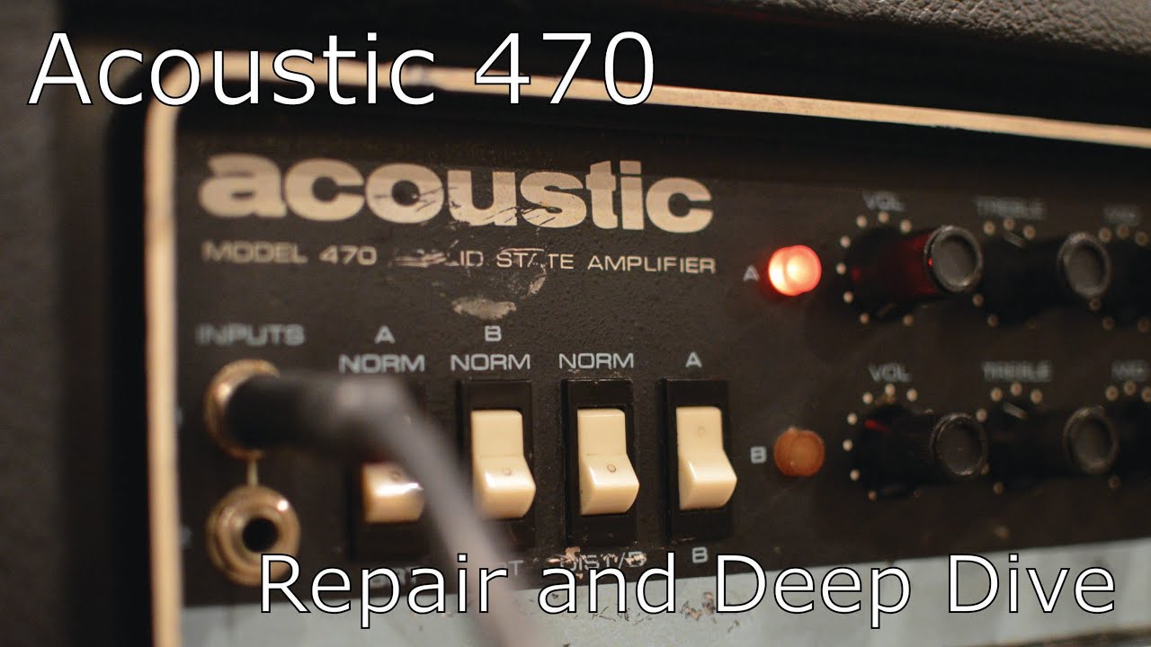 1970s Acoustic 470 Bass/Guitar amp repair