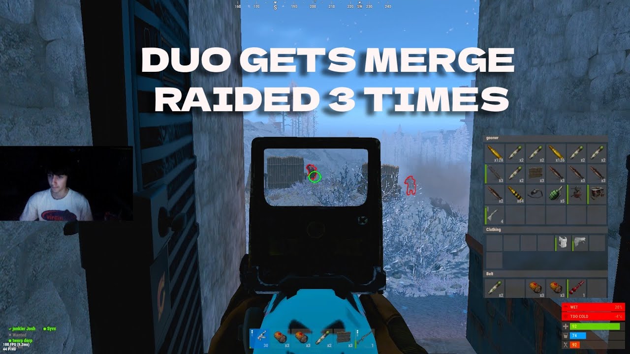 Getting MERGE RAIDED 3 Different Times. -Rust Snowball