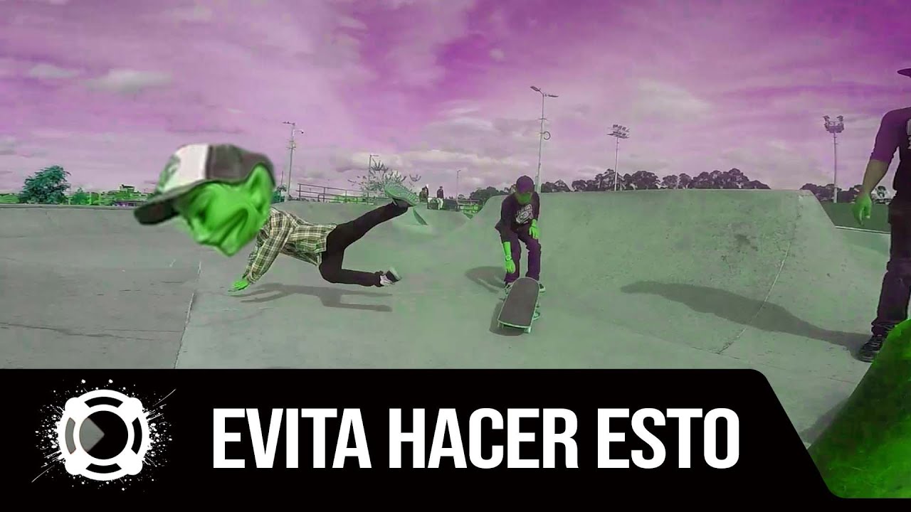Este es el error más frecuente saltando en skateboard!!!