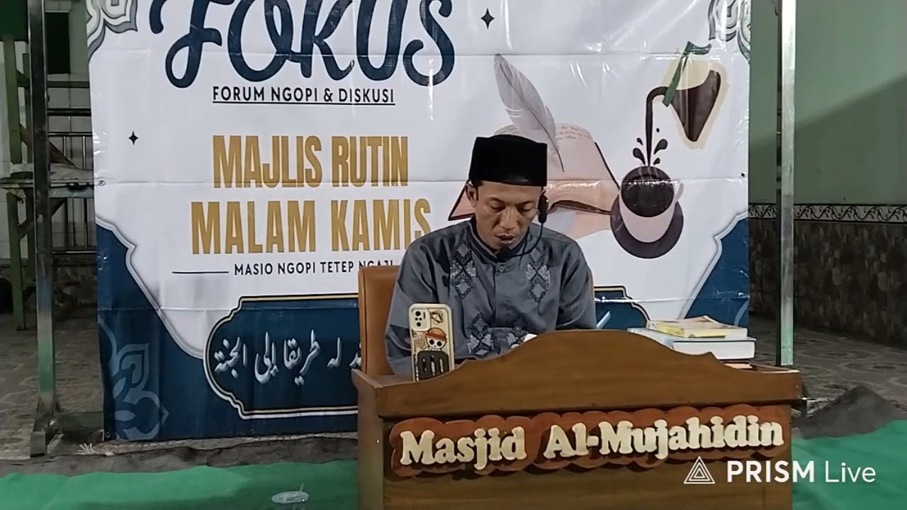 Fokus (forum ngopi & diskusi) mlm kamis di masjid mujahidin tegal sari ambulu. 