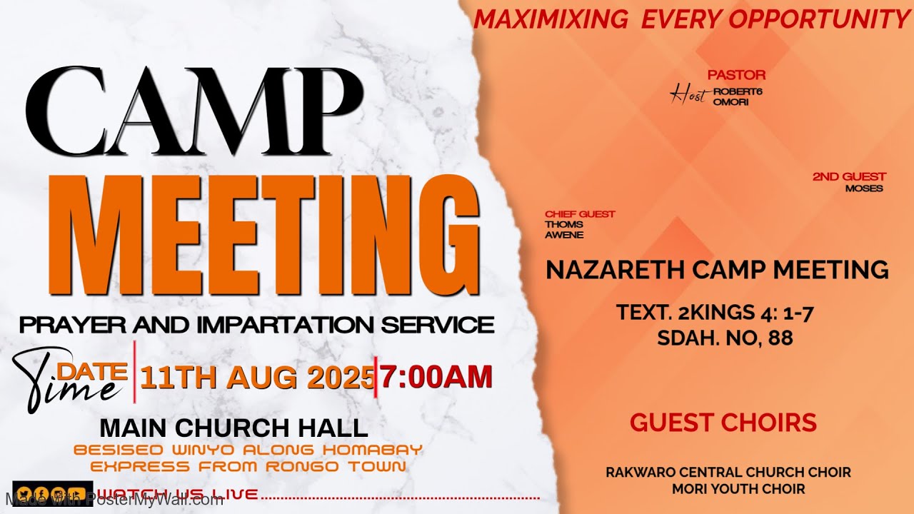 NAZARETH SDA CHURCH CAMP MEETING DAY 6