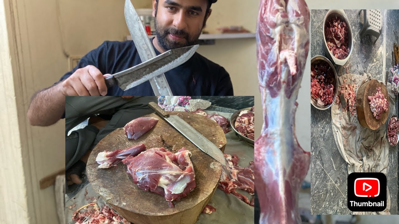 Full Goat Cutting | First time at home | Awosome cutting Skill | Asad Anwar |