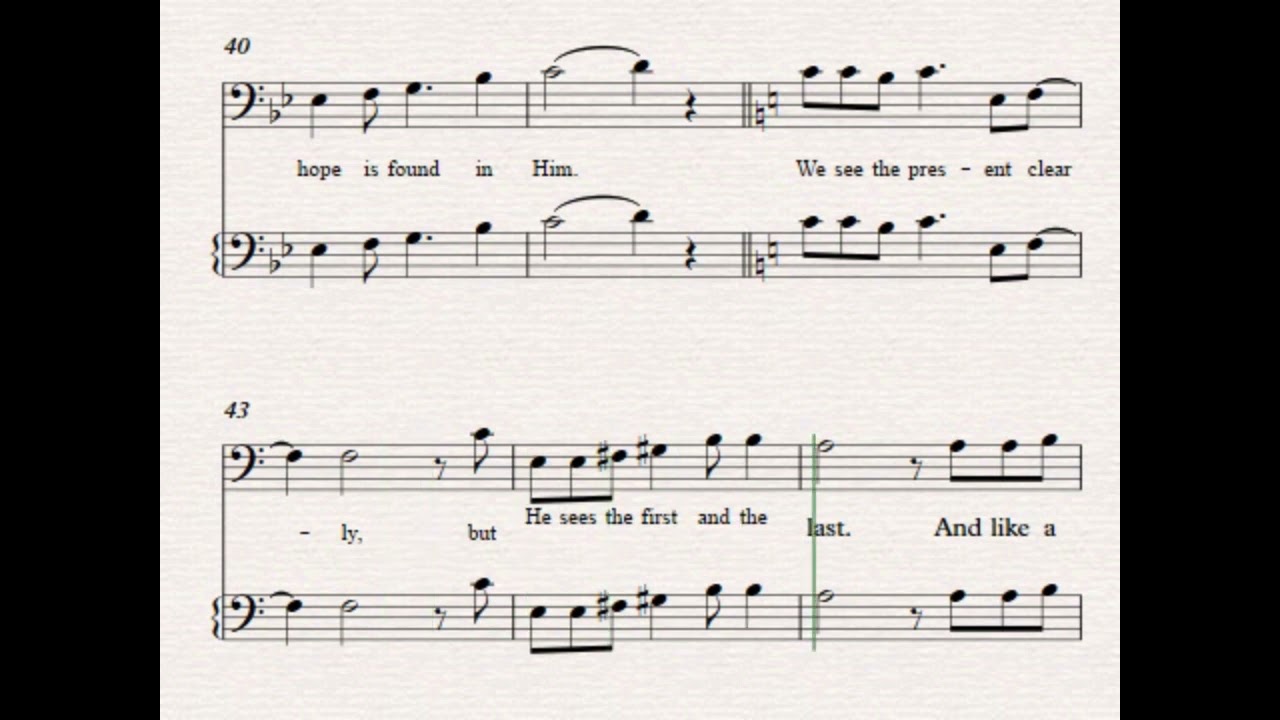Trust His Heart SATB | Tenor Part | Lyrics & Notes