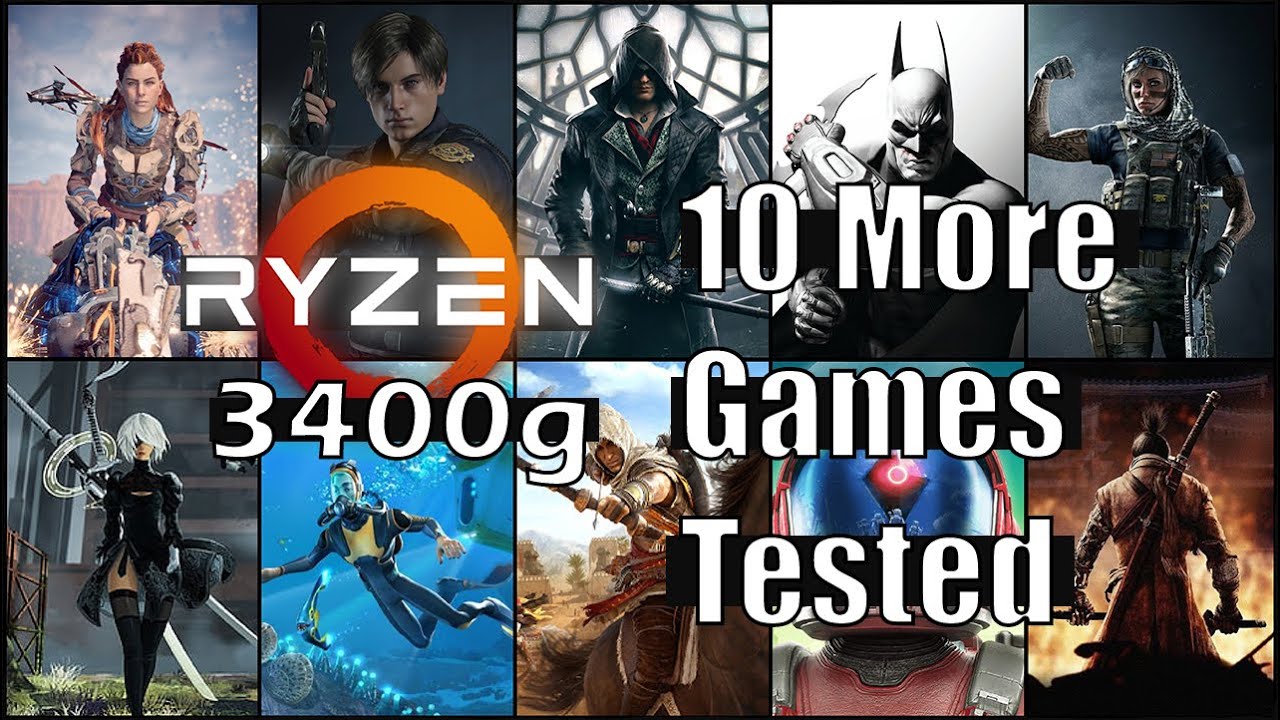 10 MORE Games Tested On The Ryzen 5 3400g - Vega 11 - 16gb (3200mhz) Dual Channel