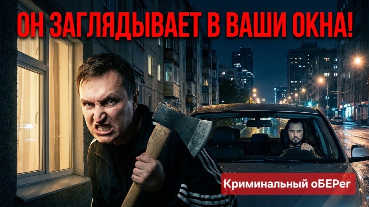 МАНЬЯК ГУЛЯЕТ НА СВОБОДЕ ЗАГЛЯДЫВАЯ В ОКНА