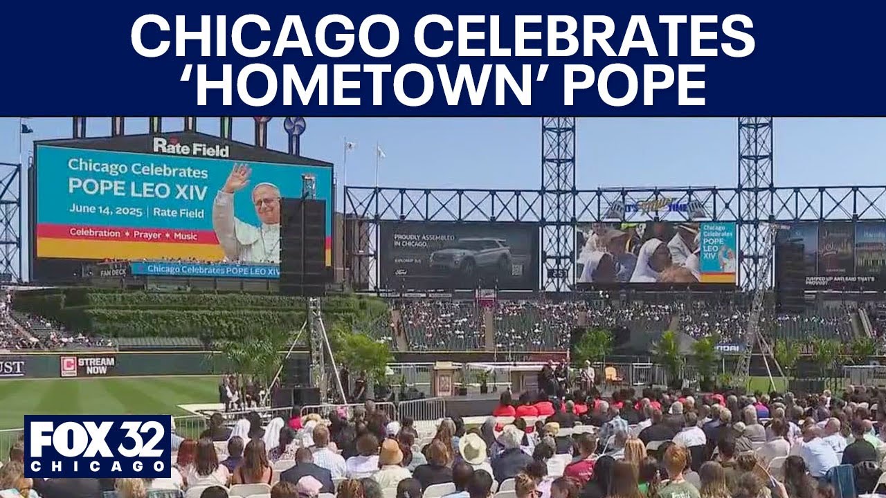 Chicago celebrates 'hometown pope' at Rate Field