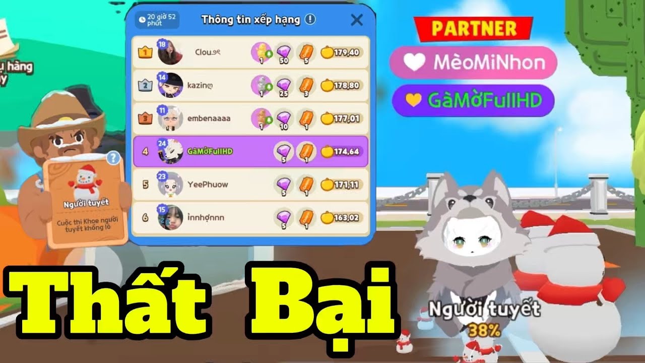 Play Together | Mình tham gia cuộc thi trồng Người tuyết khổng lồ và cái nết