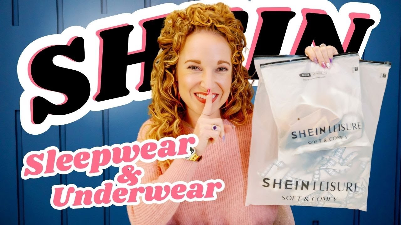 SHEIN Leisure Ocili Sleepwear & Underwear Haul | Cozy Loungewear, Bras, Robes + Pajamas (Try-On)