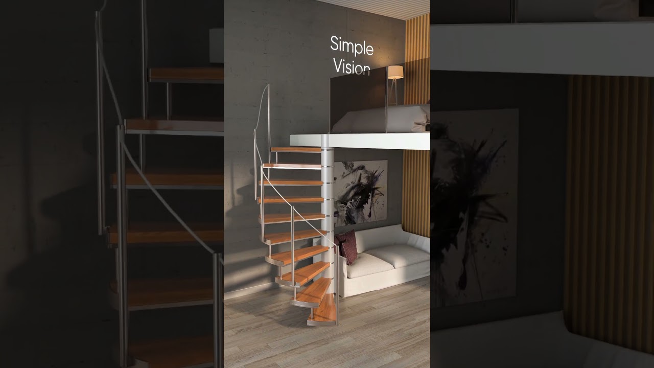 Space Saving Attic Stairs You&rsquo;ll Actually Love! #home #furnituredesign #staircase