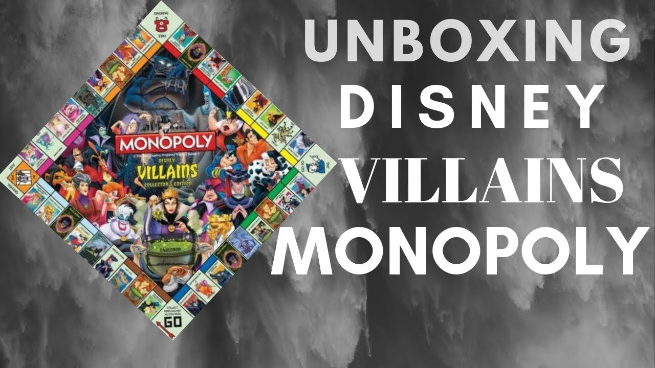 UNBOXING DISNEY VILLAINS COLLECTOR'S MONOPOLY