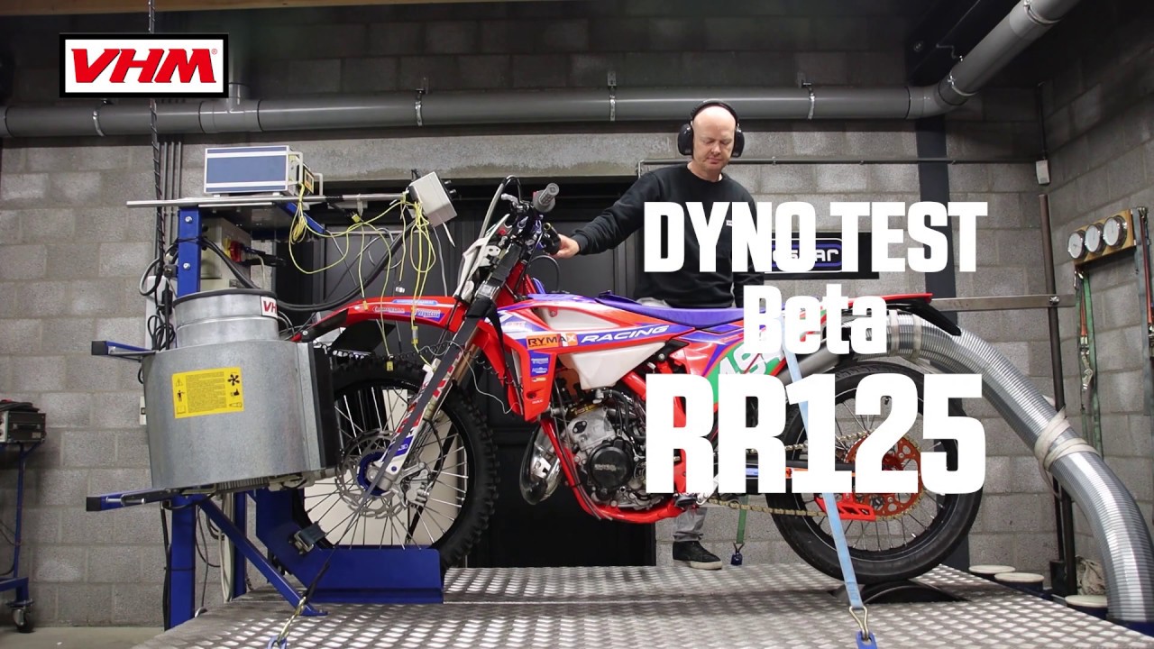 VHM Dyno test Beta RR125 with VHM cylinder head and CDI