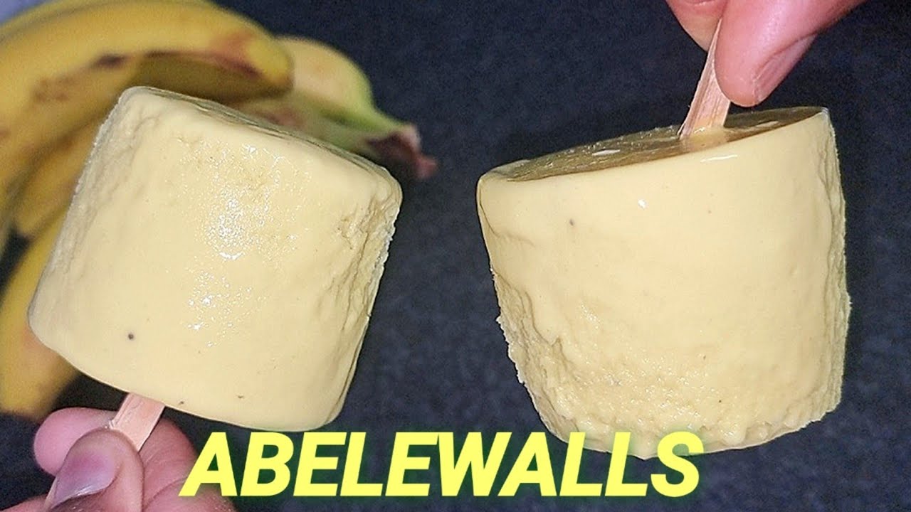 GHANAiAN ICE CREAM|Authentic banana ABELEWALLS Recipe|Business Idea|Milk Popsicles@Owusuaa's Kitchen