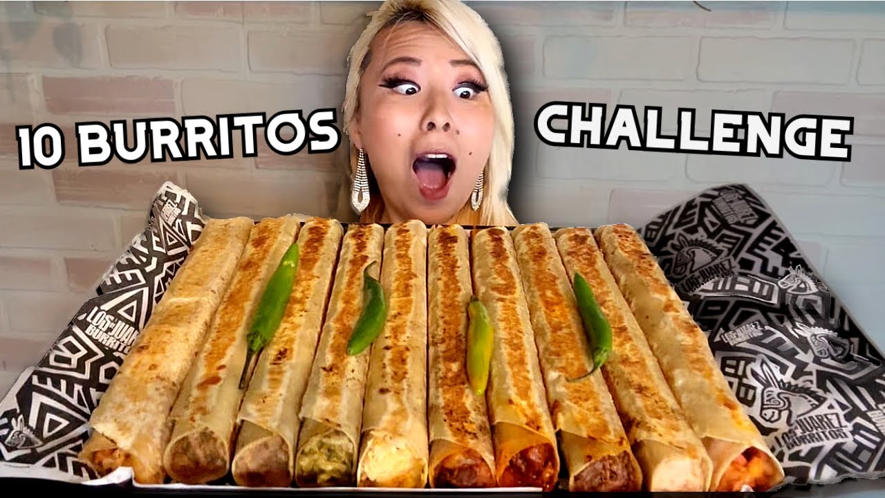 10 BURRITOS CHALLENGE AT LOS DE JUAREZ IN ANAHEIM, CA!! #RAINAISCRAZY