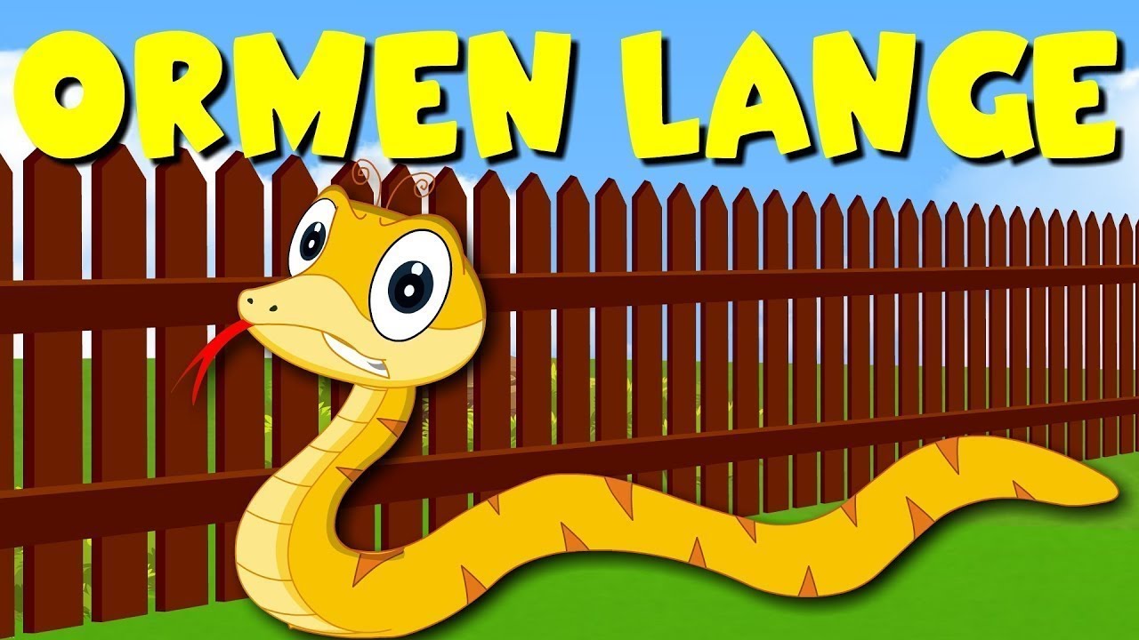 Ormen lange , kryper som en slange - Norske barnesanger